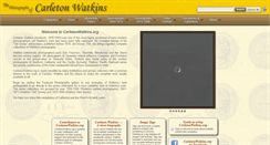 Desktop Screenshot of carletonwatkins.org