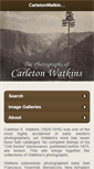 Mobile Screenshot of carletonwatkins.org