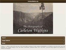 Tablet Screenshot of carletonwatkins.org